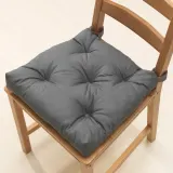 IKEA MALINDA (ИКЕА МАЛИНДА) — Подушка для стула, серая, 40/35x38x7 см — фото 2