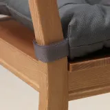 IKEA MALINDA (ИКЕА МАЛИНДА) — Подушка для стула, серая, 40/35x38x7 см — фото 3