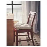 IKEA MALINDA (ИКЕА МАЛИНДА) — Подушка для стула, светло-бежевая, 40/35x38x7 см — фото 2