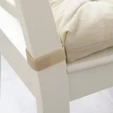 IKEA MALINDA (ИКЕА МАЛИНДА) — Подушка для стула, светло-бежевая, 40/35x38x7 см — фото 3