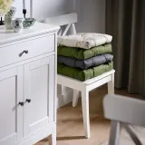 IKEA MALINDA (ИКЕА МАЛИНДА) — Подушка для стула, светло-бежевая, 40/35x38x7 см — фото 4