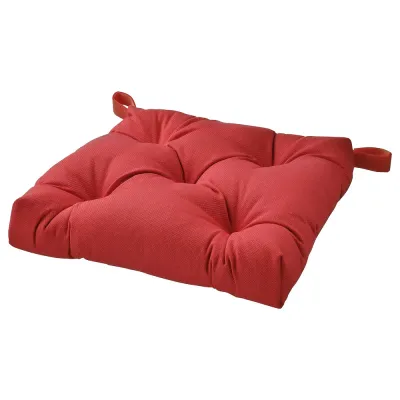 IKEA MALINDA (ИКЕА МАЛИНДА) — Подушка для стула, темно-красная, 40/35x38x7 см