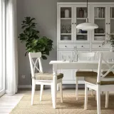 IKEA MALINDA (ИКЕА МАЛИНДА) — Подушка для стула, бежевая, 40/35x38x7 см — фото 6