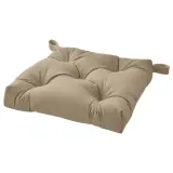 IKEA MALINDA (ИКЕА МАЛИНДА) — Подушка для стула, бежевая, 40/35x38x7 см — фото 1