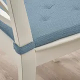 IKEA JUSTINA (ИКЕА ЙУСТИНА) — Подушка для стула, серо-голубая, 42/35x40x4 см — фото 3