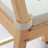 IKEA JUSTINA (ИКЕА ЙУСТИНА) — Подушка для стула, натуральная, 42/35x40x4 см — фото 3