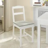 IKEA JUSTINA (ИКЕА ЙУСТИНА) — Подушка для стула, светло-зеленая, 42/35x40x4 см — фото 3