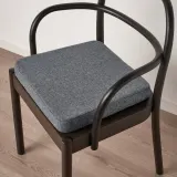 IKEA ÅKERVINDEFLY (ИКЕА ОКЕРВИНДЕФЛУ) — Подушка для стула, серая, 39/35x37x5 см — фото 5