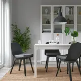 IKEA ÅKERVINDEFLY (ИКЕА ОКЕРВИНДЕФЛУ) — Подушка для стула, серая, 39/35x37x5 см — фото 3
