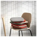 IKEA ÄLVGRÄSMAL (ИКЕА ЭЛВГРЭСМАЛ) — Подушка для стула, бежевая, 32,6/31,3x33x3 см — фото 5