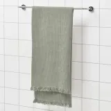 IKEA VALLASÅN (ИКЕА ВАЛЛАСОН) — Полотенце банное, светло-зеленое, 70x140 см — фото 3