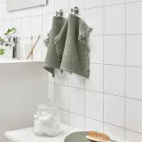 IKEA VALLASÅN (ИКЕА ВАЛЛАСОН) — Полотенце, светло-зеленое, 30x30 см — фото 3