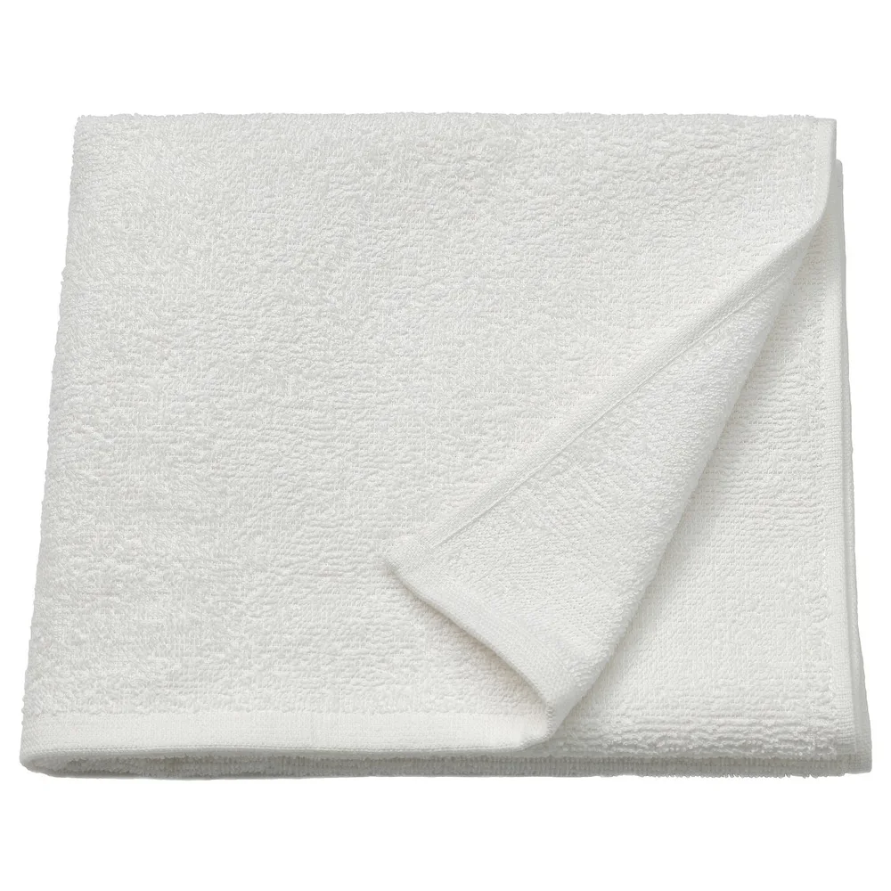 IKEA LUDDVIAL (ИКЕА ЛУДДВИАЛ) — Полотенце банное, белое, 55x120 см