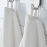IKEA LUDDVIAL (ИКЕА ЛУДДВИАЛ) — Полотенце банное, белое, 55x120 см — фото 4