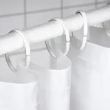 IKEA HASSJÖN (ИКЕА ХАСШОН) — Колесико для душевой занавески, белое — фото 2