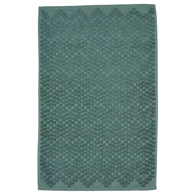 IKEA FJÄLLKATTFOT (ИКЕА ФЙЭЛЛКАТТФОТ) — Коврик для ванной комнаты, бирюзовый, 50x80 см