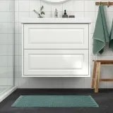 IKEA FJÄLLKATTFOT (ИКЕА ФЙЭЛЛКАТТФОТ) — Коврик для ванной комнаты, бирюзовый, 50x80 см — фото 3