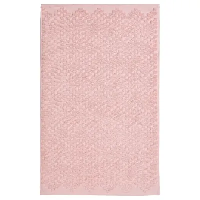 IKEA FJÄLLKATTFOT (ИКЕА ФЙЭЛЛКАТТФОТ) — Коврик для ванной комнаты, бледно-розовый, 50x80 см
