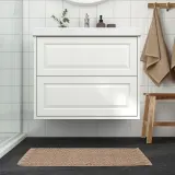 IKEA FJÄLLKATTFOT (ИКЕА ФЙЭЛЛКАТТФОТ) — Коврик для ванной комнаты, бежевый, 50x80 см — фото 3