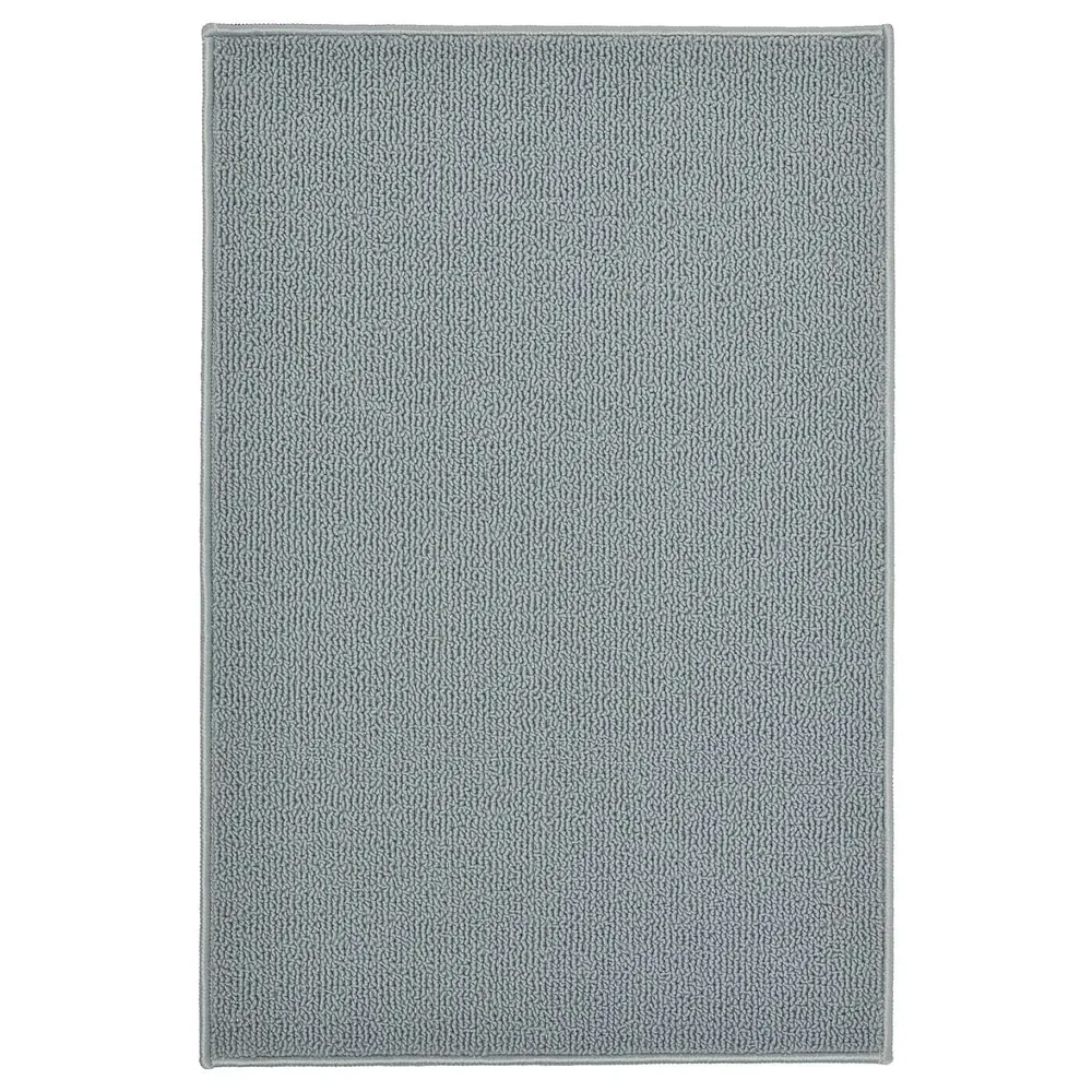 IKEA FINTSEN (ИКЕА ФИНТСЕН) — Коврик для ванной комнаты, серый, 40x60 см