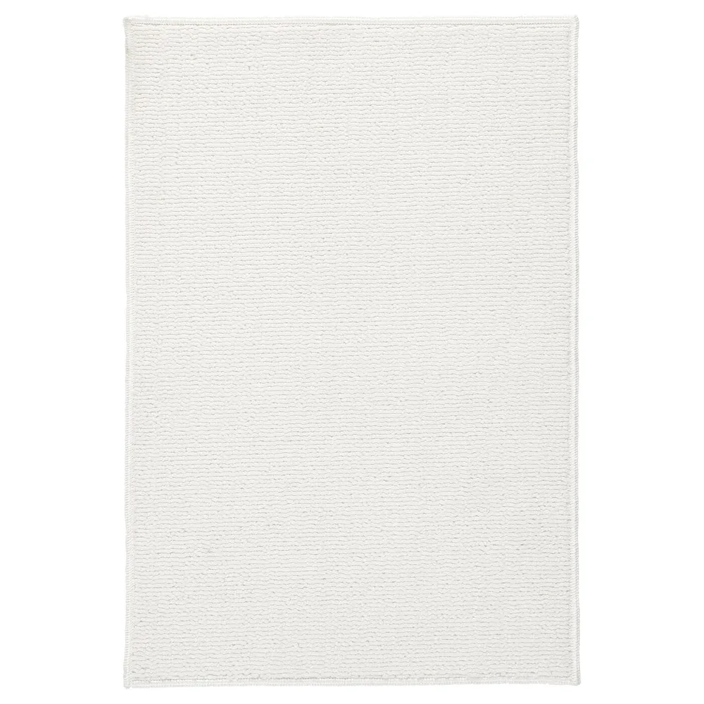 IKEA FINTSEN (ИКЕА ФИНТСЕН) — Коврик для ванной комнаты, белый, 40x60 см