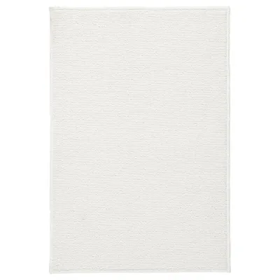 IKEA FINTSEN (ИКЕА ФИНТСЕН) — Коврик для ванной комнаты, белый, 40x60 см