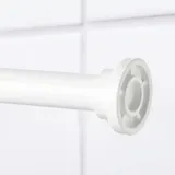IKEA BOTAREN (ИКЕА БОТАРЕН) — Штанга для занавесок для душа, белая, 120-200 см — фото 3