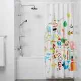 IKEA BOTAREN (ИКЕА БОТАРЕН) — Штанга для занавесок для душа, белая, 120-200 см — фото 5
