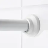 IKEA BOTAREN (ИКЕА БОТАРЕН) — Штанга для занавесок для душа, белая, 70-120 см — фото 2