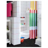 IKEA BANJANTRÄD (ИКЕА БАНЙАНТРЭД) — Занавеска для душа, разноцветная, 180x200 см — фото 2