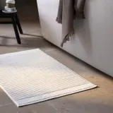 IKEA ALSTERN (ИКЕА АЛСТЕРН) — Коврик для ванной комнаты, белый, 50x80 см — фото 4