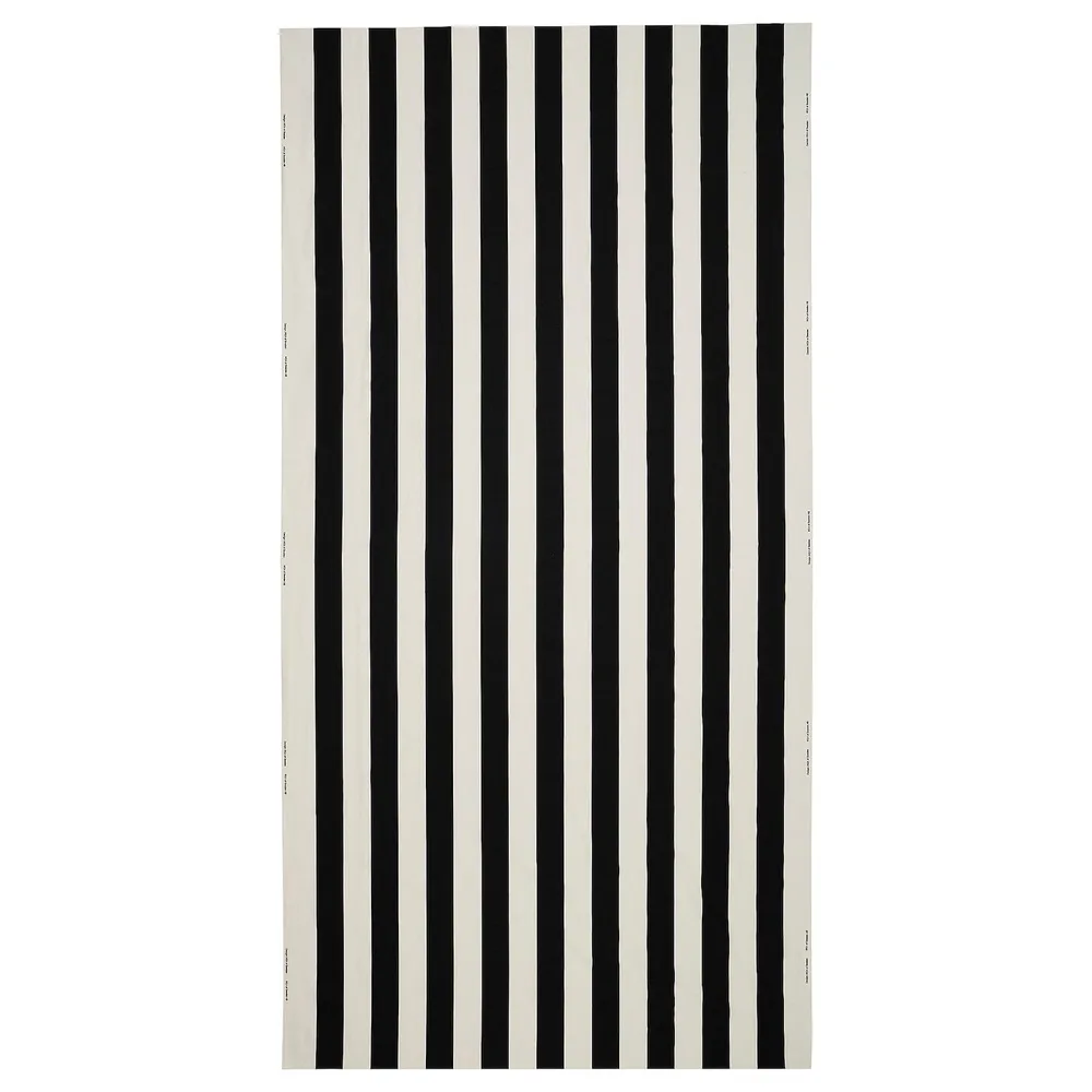 IKEA VARGTÖREL (ИКЕА ВАРГТОРЕЛ) — Ткань с отделкой, черная/белая, 150x300 см
