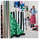 IKEA RAKLOSTA (ИКЕА РАКЛОСТА) — Ткань с отделкой, синий/белый, 150x300 см — фото 6