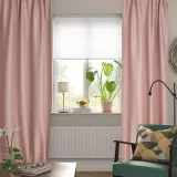 IKEA VILBORG (ИКЕА ВИЛБОРГ) — Шторы, 1 пара, на ленте/розовый, 145x300 см — фото 2