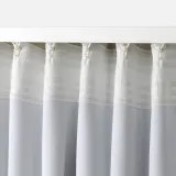 IKEA VILBORG (ИКЕА ВИЛБОРГ) — Шторы, 1 пара, на ленте/бежевые, 145x300 см — фото 4