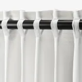 IKEA TIBAST (ИКЕА ТИБАСТ) — Штора, 2 шт, на ленте/белая, 145x300 см — фото 2