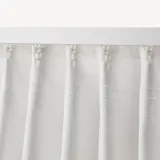 IKEA TIBAST (ИКЕА ТИБАСТ) — Штора, 2 шт, на ленте/белая, 145x300 см — фото 3