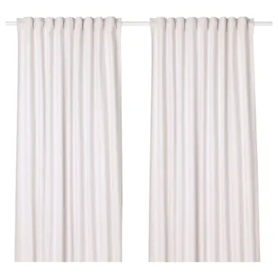 IKEA TIBAST (ИКЕА ТИБАСТ) — Штора, 2 шт, на ленте/бежевая, 145x300 см
