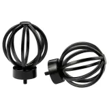 IKEA TALLBARSMAL (ИКЕА ТАЛЛБАРСМАЛ) — Торцевые части, 1 пара, черный — фото 1