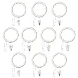 IKEA SYRLIG (ИКЕА СЙРЛИГ) — Кольцо с лягушкой и крючком, белое, 38 мм — фото 1