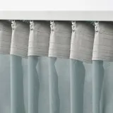 IKEA STENFRÖ (ИКЕА СТЕНФРО) — Шторы, 2 шт, на ленте/бирюзовые, 145x300 см — фото 5