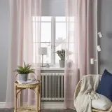 IKEA STENFRÖ (ИКЕА СТЕНФРО) — Шторы, 2 шт, на ленте/розовые, 145x300 см — фото 2