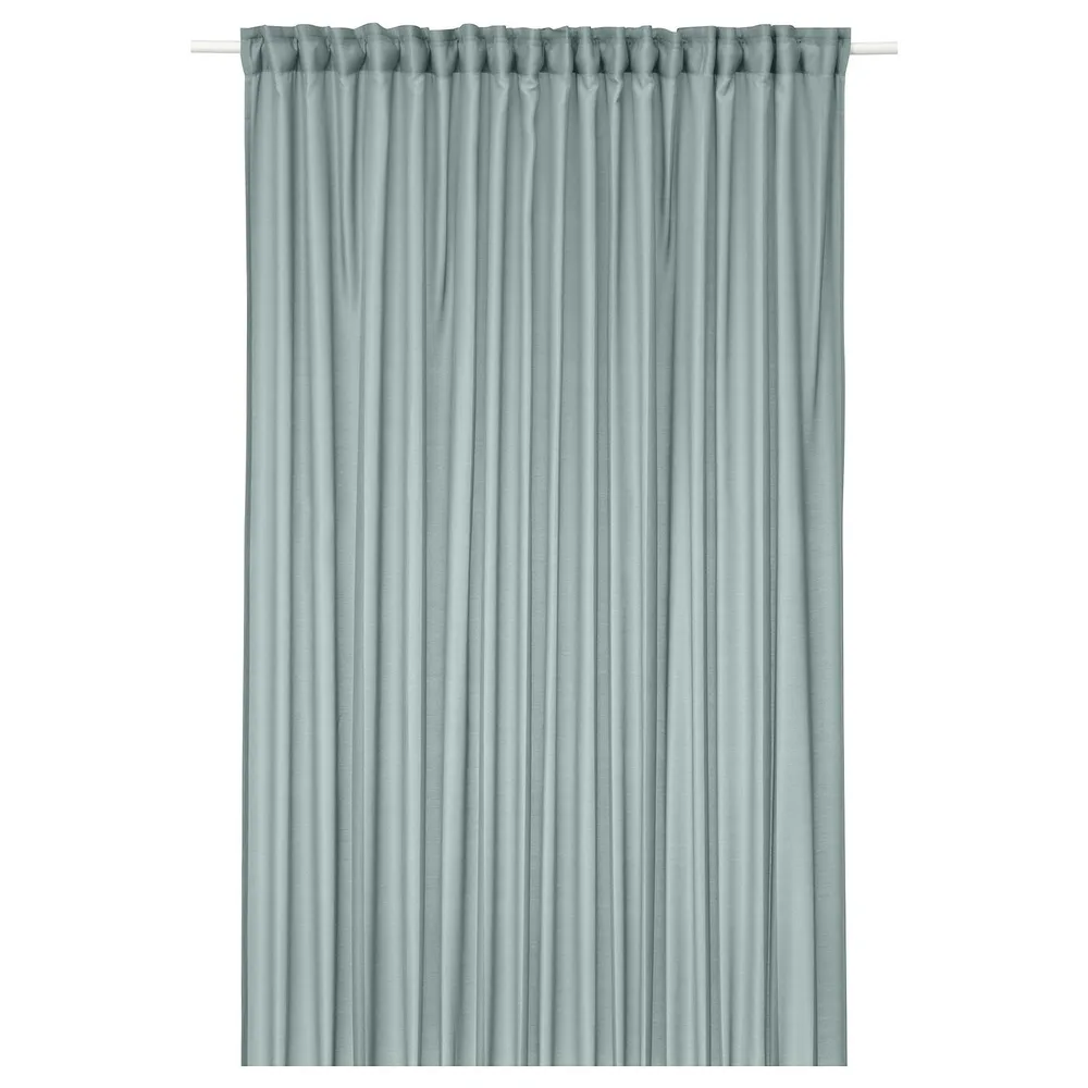IKEA STENFRÖ (ИКЕА СТЕНФРО) — Штора из сетки, 1 шт, на ленте/бирюзовый, 300x300 см