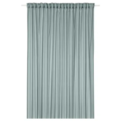 IKEA STENFRÖ (ИКЕА СТЕНФРО) — Штора из сетки, 1 шт, на ленте/бирюзовый, 300x300 см