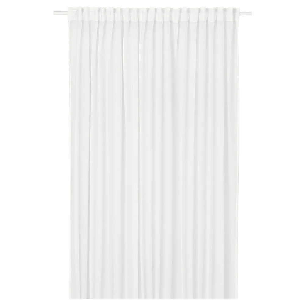 IKEA STENFRÖ (ИКЕА СТЕНФРО) — Штора, 1 шт, на ленте/белая, 300x300 см