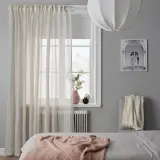 IKEA STENFRÖ (ИКЕА СТЕНФРО) — Штора из сетки, 1 шт, на ленте/бежевая, 300x300 см — фото 3