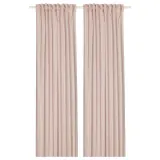 IKEA SILVERLÖNN (ИКЕА СИЛВЕРЛОНН) — Шторы, 2 шт, на ленте/розовые, 145x300 см — фото 1
