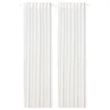 IKEA SILVERLÖNN (ИКЕА СИЛВЕРЛОНН) — Шторы, 2 шт, на ленте/белые, 145x300 см — фото 1