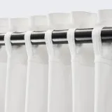 IKEA SILVERLÖNN (ИКЕА СИЛВЕРЛОНН) — Шторы, 2 шт, на ленте/белые, 145x300 см — фото 4