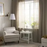 IKEA SILVERLÖNN (ИКЕА СИЛВЕРЛОНН) — Шторы, 2 шт, на ленте/бежевые, 145x300 см — фото 2